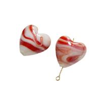 Gioielli perline porcellana, Cuore, DIY, nessuno, 16x16mm, Venduto da PC