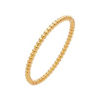 Bracelet d'acier titane, Rond, pour femme, doré, 4mm, Diamètre intérieur:Environ 60mm, Vendu par PC