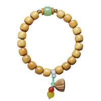 Bois de santal bracelet, de lotus la graine, style folk & unisexe, 8mm, Longueur Environ 6.5 pouce, Vendu par PC