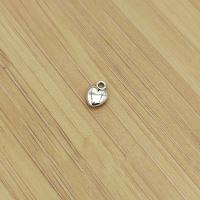 Zinc Alloy Heart Pendants antique silver color plated vintage & DIY nickel lead & cadmium free Approx Sold By Bag