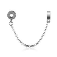 Inossidabile, Acciaio, Bracciale, Ricerca, Titantium acciaio, with gomma, Ciambella, DIY, colore originale, 80mm, Venduto da PC