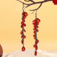 Zinc Alloy Drop Earrings plated fashion jewelry & for woman nickel lead & cadmium free Sold By Pair