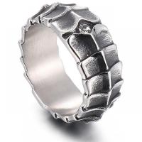 Bague en acier inoxydable, acier inoxydable 316L, normes différentes pour le choix & pour homme & avec strass, 10mm, Vendu par PC