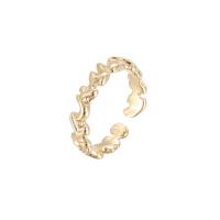 Žalvarinis Cuff Finger Ring, 14K paauksuoti, įvairių stilių pasirinkimas & moters & emalė, Pardavė PC