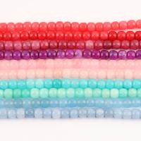 Blandet Gemstone perler, Natursten, du kan DIY, flere farver til valg, 9x10mm, 42pc'er/Strand, Solgt af Strand