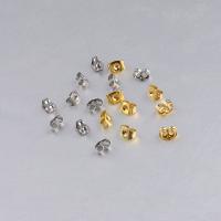 Componente dado orecchino in acciaio inossidabile, 304 acciaio inox, Lucidatura fine & DIY, nessuno, 4.50x6x3.20mm, 50PC/borsa, Venduto da borsa