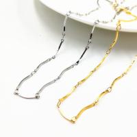 Stainless Steel Nekclace Chain, 316L roestvrij staal, DIY, meer kleuren voor de keuze, 15.50x1mm, 10m/Bag, Verkocht door Bag