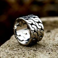 Titanium Staal Finger Ring, gepolijst, verschillende grootte voor keus & voor de mens, Maat:7-12, Verkocht door PC