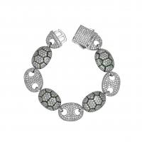 laiton bracelet, tortue, Placage, unisexe & styles différents pour le choix & pavé de micro zircon, Vendu par PC