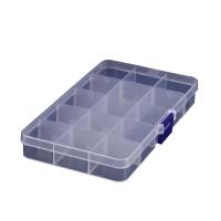 Ablagekasten, Polypropylen, Staubdicht & transparent & 15 Zellen, keine, 170x97x22mm, verkauft von PC