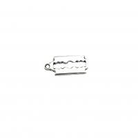 Zinc Alloy Pendants Razor Blade antique silver color plated vintage & DIY nickel lead & cadmium free Approx Sold By Bag