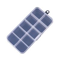 Ablagekasten, Polypropylen, Rechteck, Staubdicht & transparent & 10 Zellen, 128x66x22mm, verkauft von PC