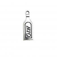 Zinc Alloy Pendants Bottle antique silver color plated vintage & DIY nickel lead & cadmium free Approx Sold By Bag