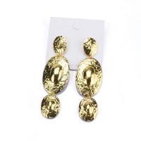 Zinc Alloy Drop Earrings Vacuum Ion Plating fashion jewelry golden nickel lead & cadmium free Sold By Pair