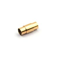 Fermagli magnetici in acciaio inossidabile, 304 acciaio inox, Lucidatura fine & DIY, nessuno, 18x8mm, Foro:Appross. 6mm, 10PC/lotto, Venduto da lotto