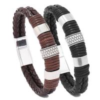 PU cavo bracciali, with Magnete, fatto a mano, gioielli di moda & unisex, nessuno, Lunghezza 22 cm, Venduto da PC