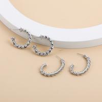 Zink Alloy Jewelry Sets, Stud Örhänge, plated, mode smycken, silver, nickel, bly och kadmium gratis, 22x38cm,30cm, 2Pairs/Ställ, Säljs av Ställ