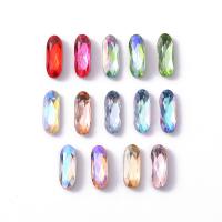 Moda prego Supplies, vidro, Padrão Geométrico, DIY & para mulher, Mais cores pare escolha, 4x11mm, 10PCs/Lot, vendido por Lot