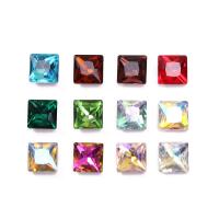 3D spikar konst Tryck, Glas, Square, DIY, fler färger för val, 8x8mm, 10PC/Lot, Säljs av Lot