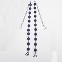 Accesorios, aleación de zinc, con Perlas plásticas, chapado, ajustable & diverso tamaño para la opción & para mujer, más colores para la opción, longitud aproximado 40 cm, Vendido por Par