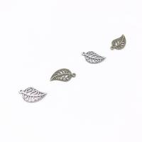 Zinklegering Leaf Hangers, Zinc Alloy, Blad, Vintage & DIY, meer kleuren voor de keuze, nikkel, lood en cadmium vrij, 10x18mm, Gat:Ca 2.5mm, Verkocht door PC