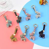 Zinc Alloy Key Clasp with rhinestone nickel lead & cadmium free Sold By PC