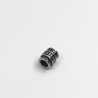 Gioielli Spacer Beads, Titantium acciaio, Colonna, DIY, colore originale, assenza di nichel,piombo&cadmio, Foro:Appross. 4mm, Venduto da PC