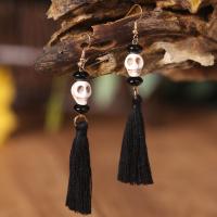 Fringe pendientes de la manera, Arcilla polimero, hecho a mano, Joyería & diferentes estilos para la opción & para mujer, más colores para la opción, 92mm, Vendido por Par