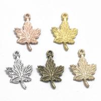 Zinc Alloy Pendler, Maple Leaf, forgyldt, Vintage & du kan DIY, flere farver til valg, nikkel, bly & cadmium fri, 23x15x2mm, Solgt af PC