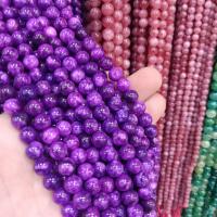 Mixed Edelsteen kralen, Natuursteen, Ronde, DIY & verschillende grootte voor keus, purper, Per verkocht Ca 38 cm Strand