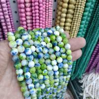 Natural Jade Beads Persian Jade Round DIY mixed colors Sold Per Approx 38 cm Strand