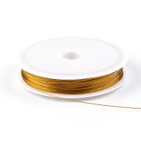 Καλώδιο ουρών τιγρών, Tiger Tail Wire, επιχρυσωμένο, DIY & διαφορετικό μέγεθος για την επιλογή, περισσότερα χρώματα για την επιλογή, Sold Με spool