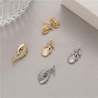 Rhinestone Brass Pendants Vacuum Ion Plating DIY & with rhinestone nickel lead & cadmium free Sold By PC