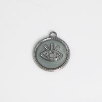 Stainless Steel Pendants 304 Stainless Steel Flat Round vintage & DIY original color Sold By PC