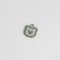 Acciaio inossidabile Animal Ciondoli, 304 acciaio inox, Orso, lucido, Carino & DIY, colore originale, 10x11x1mm, Venduto da PC