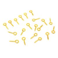 RVS Eyepins, 304 roestvrij staal, gold plated, DIY & verschillende grootte voor keus, gouden, Verkocht door PC