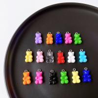 Resin Pendant Bear cute & DIY & epoxy gel nickel lead & cadmium free Approx Sold By Bag