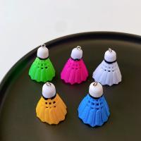 Resin Pendant Badminton cute & DIY nickel lead & cadmium free Approx Sold By Bag