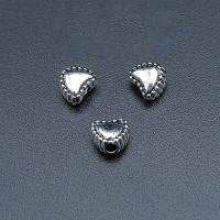 Zink Alloy Heart Pärlor, Hjärta, antik silver pläterad, Vintage & DIY & 3D-effekt, nickel, bly och kadmium gratis, 6x5x4mm, Ca 100PC/Bag, Säljs av Bag