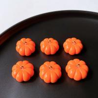 Resin Pendant Pumpkin cute & DIY orange nickel lead & cadmium free Approx Sold By Bag