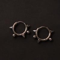 304 Stainless Steel Huggie Hoop Earring Finding Geometrical Pattern DIY original color 2mm Inner Approx 10mm Sold By PC