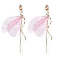 Zinc Alloy Drop Earrings gold color plated fashion jewelry & for woman nickel lead & cadmium free Sold By Pair