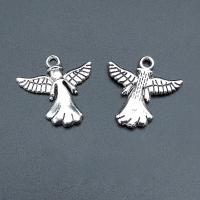 Character Zinc Alloy Pendants Angel antique silver color plated vintage & DIY nickel lead & cadmium free Approx Sold By Bag