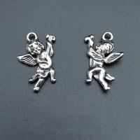 Character Zinc Alloy Pendants Angel antique silver color plated vintage & DIY nickel lead & cadmium free Approx Sold By Bag