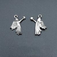 Character Zinc Alloy Pendants Angel antique silver color plated vintage & DIY nickel lead & cadmium free Approx Sold By Bag