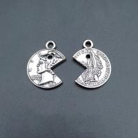 Zinc Alloy Pendants antique silver color plated vintage & DIY nickel lead & cadmium free Approx Sold By Bag