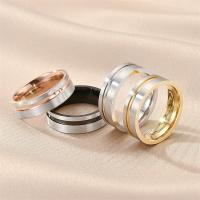 Couple Finger Rings Titanium Steel polished fashion jewelry & Unisex Sold By PC