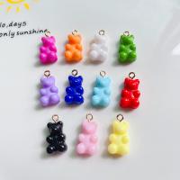 Resin Pendant Bear break proof & cute & DIY nickel lead & cadmium free Approx Sold By Bag