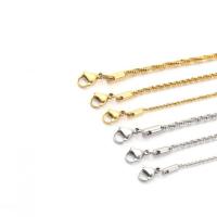 Stainless Steel Necklace Chain 304 Stainless Steel Vacuum Ion Plating polished & DIY Sold By PC