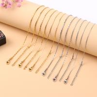 Stainless Steel Necklace Chain 304 Stainless Steel Vacuum Ion Plating polished & DIY Sold By PC